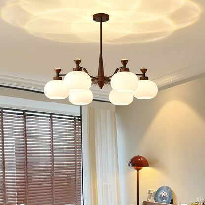 Modern Globe Spotlight Chandelier with Adjustable Arms