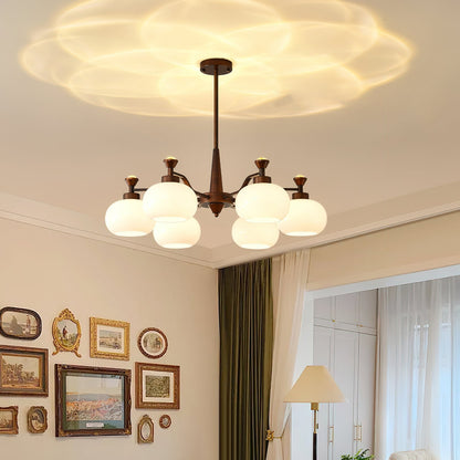Modern Globe Spotlight Chandelier with Adjustable Arms
