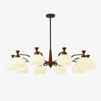 Modern Globe Spotlight Chandelier with Adjustable Arms — alternate angle