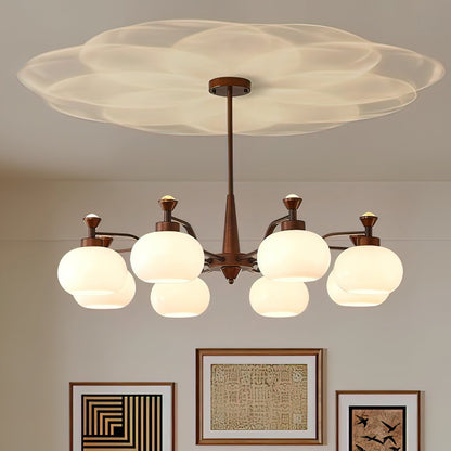 Modern Globe Spotlight Chandelier with Adjustable Arms