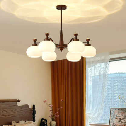 Modern Globe Spotlight Chandelier with Adjustable Arms