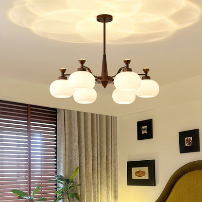 Modern Globe Spotlight Chandelier with Adjustable Arms