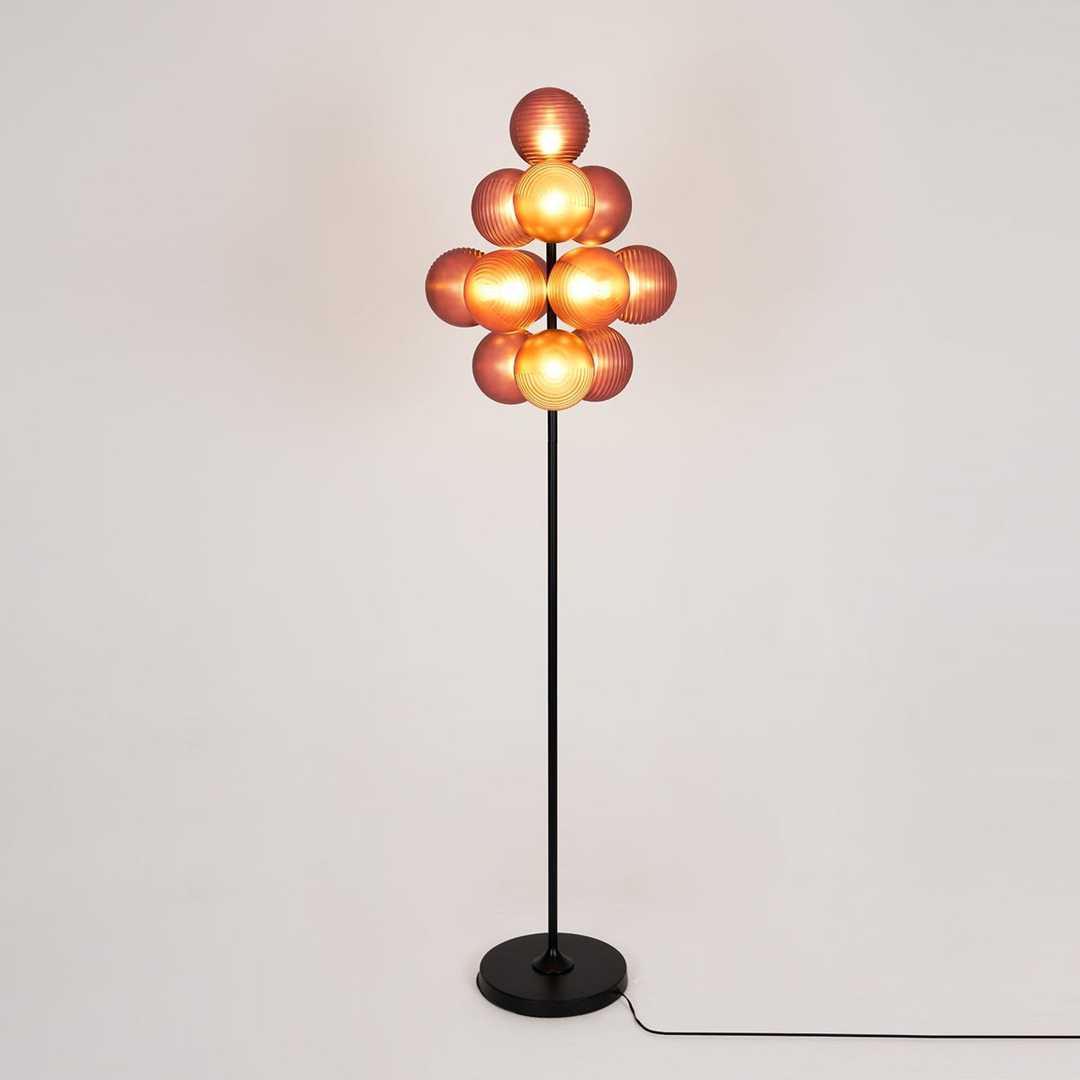 Grape Floor Lamp - Adjustable Height, Energy-Efficient LED Lighting — front view