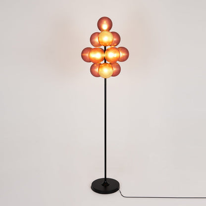 Grape Floor Lamp - Adjustable Height, Energy-Efficient LED Lighting — front view