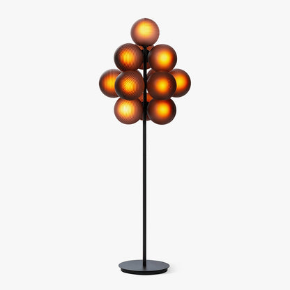Grape Floor Lamp - Adjustable Height, Energy-Efficient LED Lighting — front view