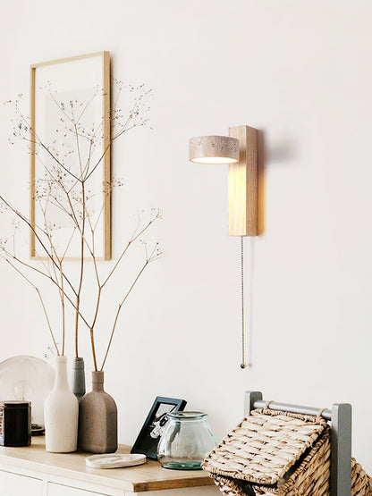 Travertine Beam Wall Lamp, Adjustable LED
