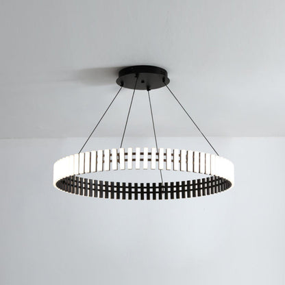Modern Hanging LED Chandelier with Dimmable Brightness & Energy Efficiency — detail view