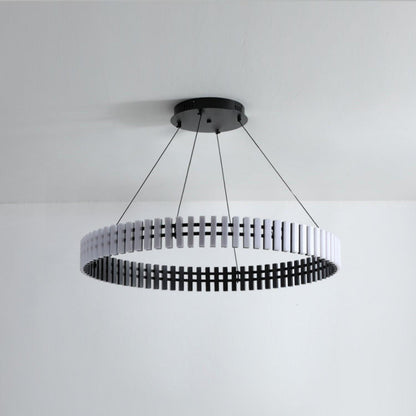 Modern Hanging LED Chandelier with Dimmable Brightness & Energy Efficiency — alternate angle