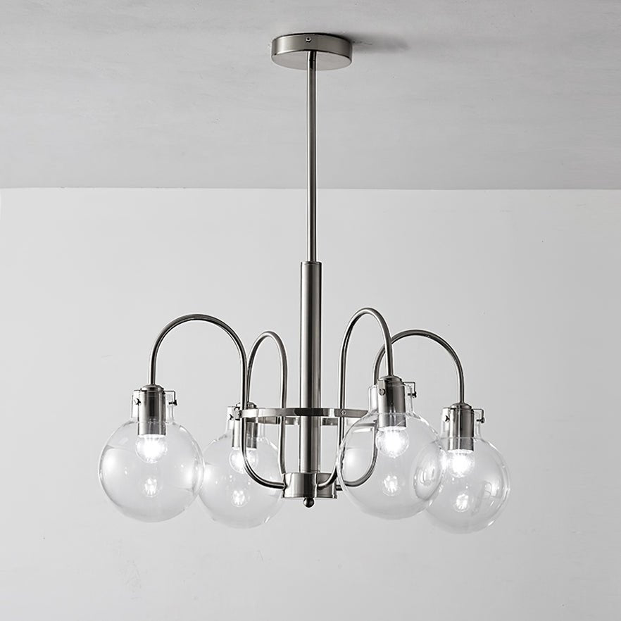 Crystal Accent Chandelier with Adjustable Arms