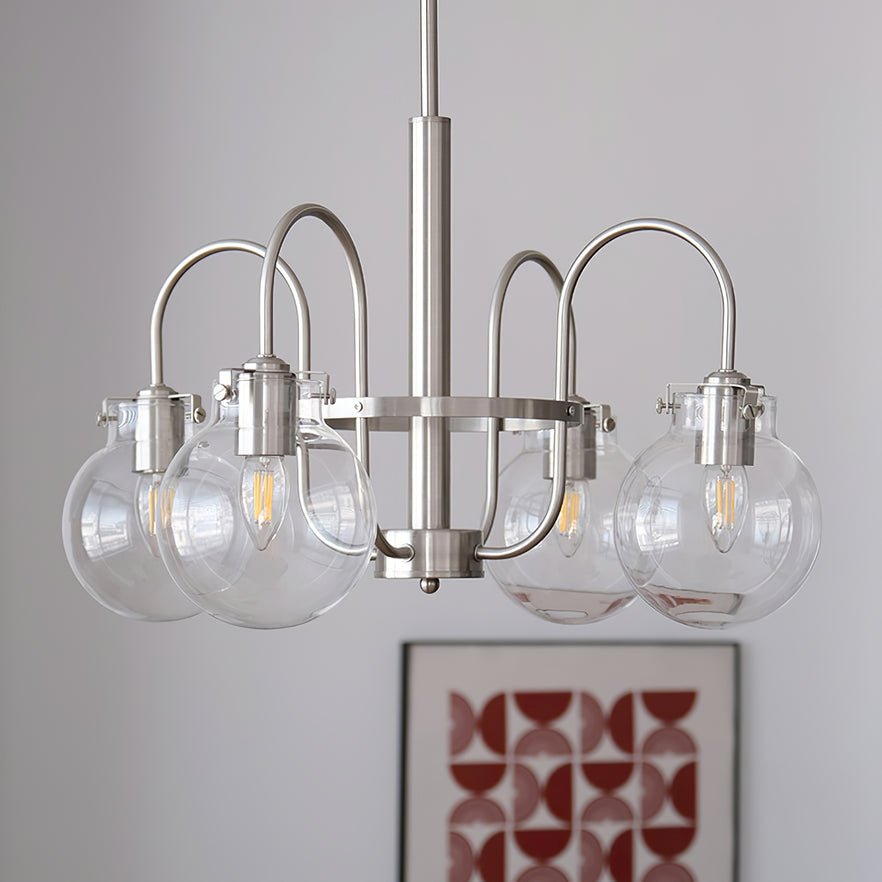 Crystal Accent Chandelier with Adjustable Arms