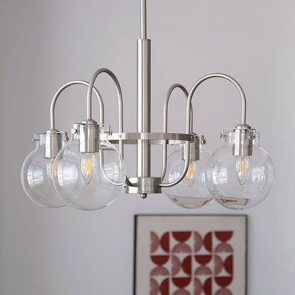 Crystal Accent Chandelier with Adjustable Arms