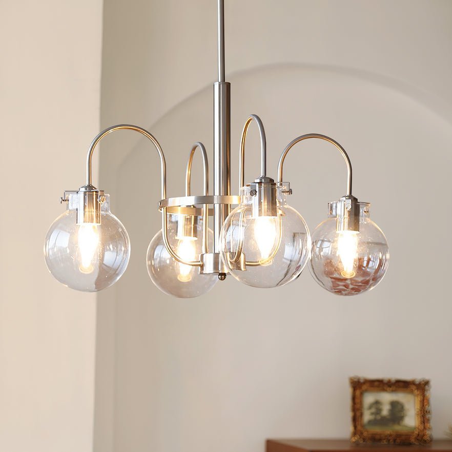 Crystal Accent Chandelier with Adjustable Arms