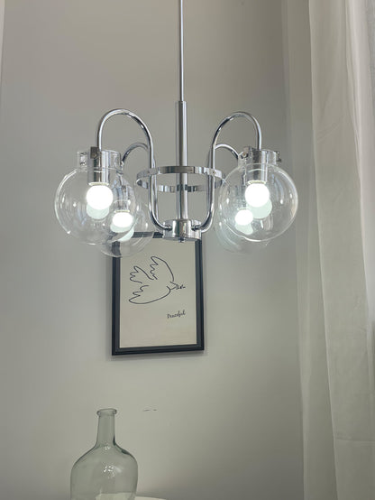 Crystal Accent Chandelier with Adjustable Arms