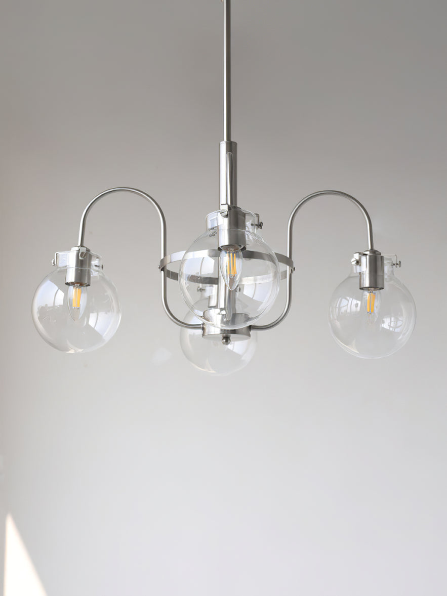 Crystal Accent Chandelier with Adjustable Arms