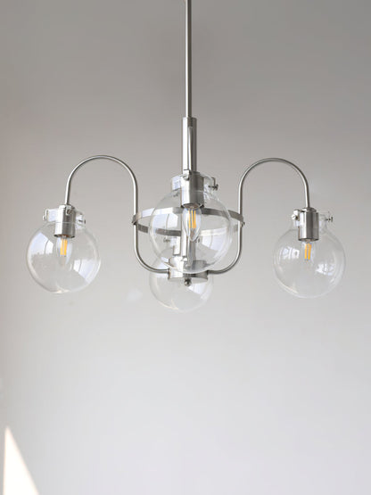 Crystal Accent Chandelier with Adjustable Arms