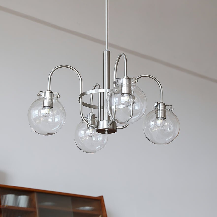 Crystal Accent Chandelier with Adjustable Arms