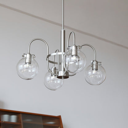 Crystal Accent Chandelier with Adjustable Arms