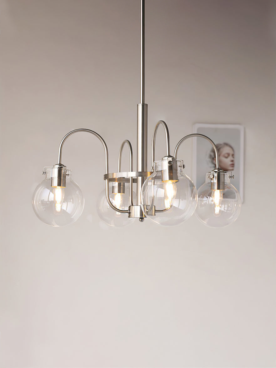 Crystal Accent Chandelier with Adjustable Arms