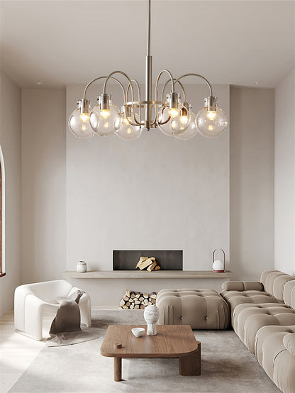 Crystal Accent Chandelier with Adjustable Arms
