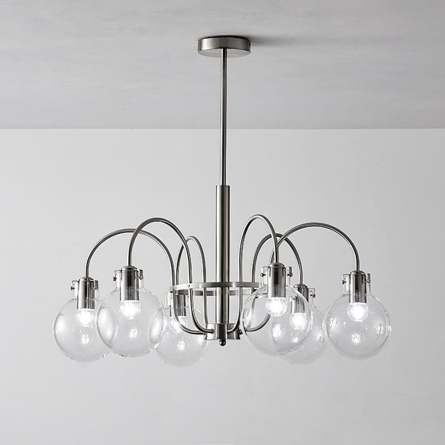 Crystal Accent Chandelier with Adjustable Arms