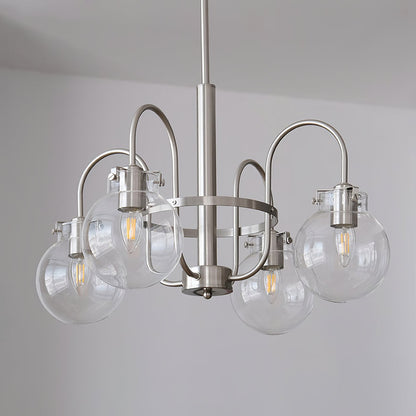 Crystal Accent Chandelier with Adjustable Arms