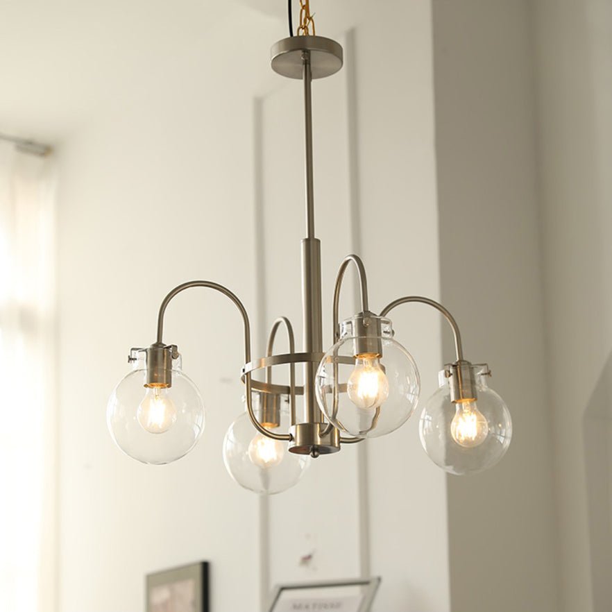 Crystal Accent Chandelier with Adjustable Arms