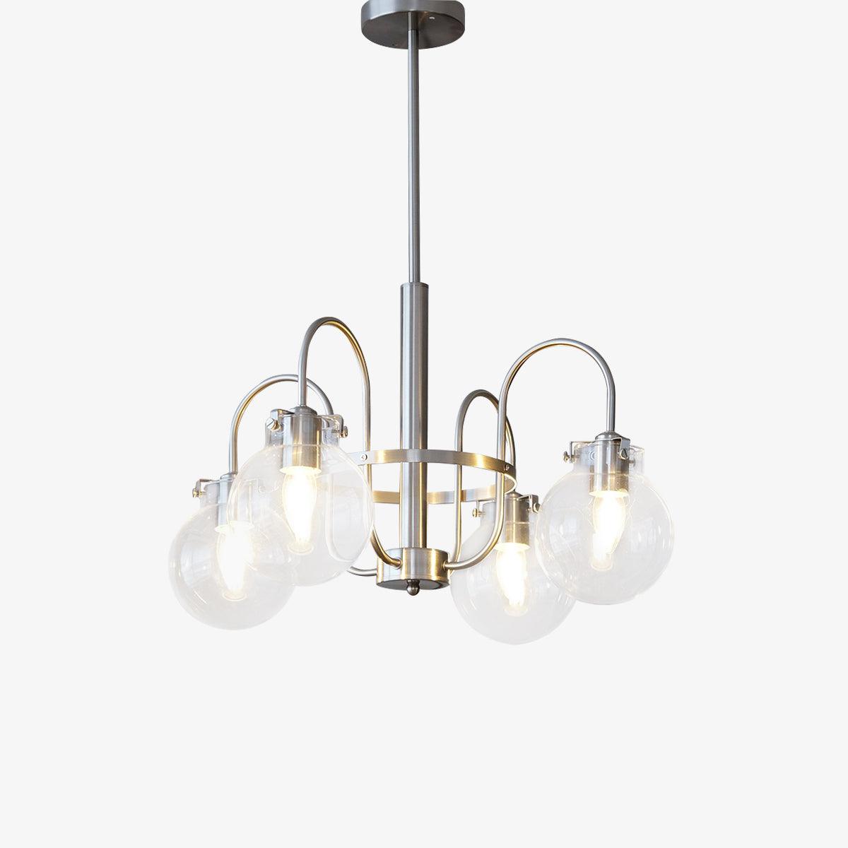 Crystal Accent Chandelier with Adjustable Arms