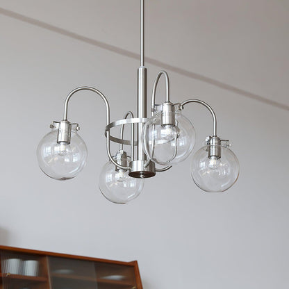 Crystal Accent Chandelier with Adjustable Arms