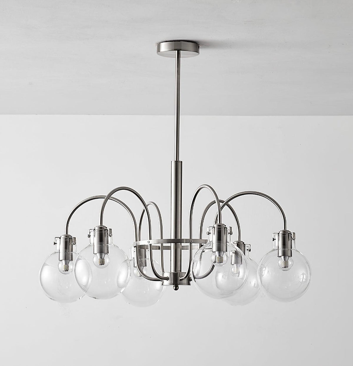 Crystal Accent Chandelier with Adjustable Arms