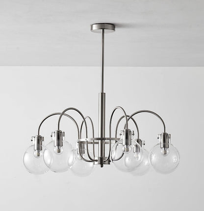 Crystal Accent Chandelier with Adjustable Arms