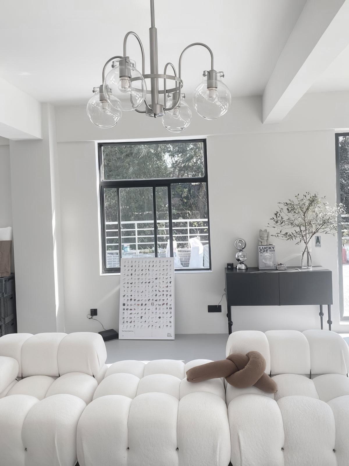 Crystal Accent Chandelier with Adjustable Arms