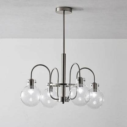Crystal Accent Chandelier with Adjustable Arms — front view