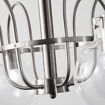 Crystal Accent Chandelier with Adjustable Arms