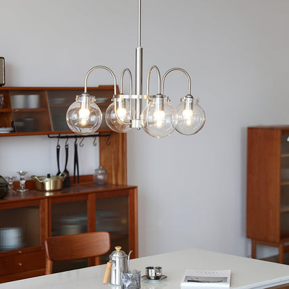 Crystal Accent Chandelier with Adjustable Arms