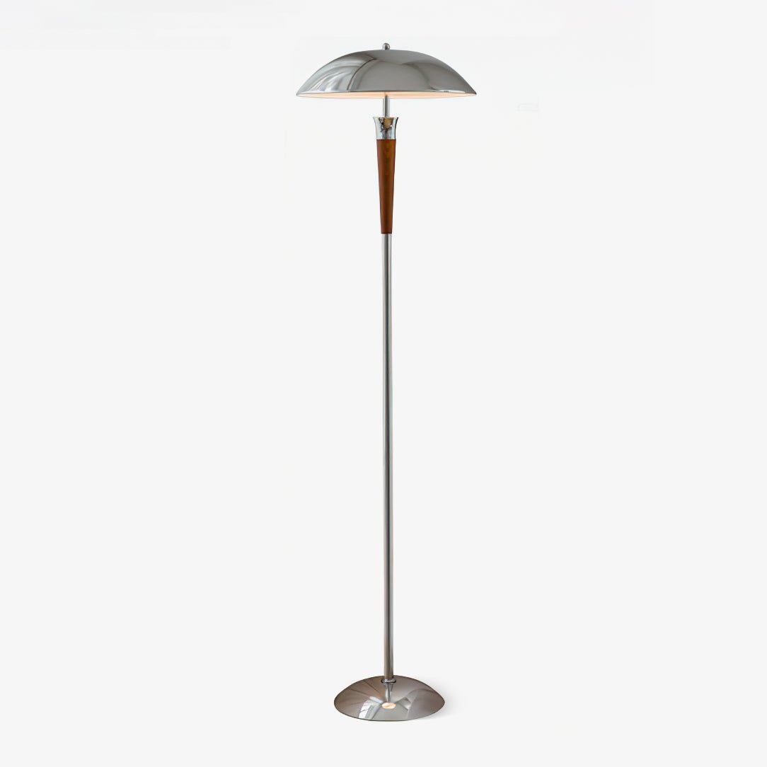 Helmet Floor Lamp - Adjustable Height, LED Light Source, Modern Design — front view