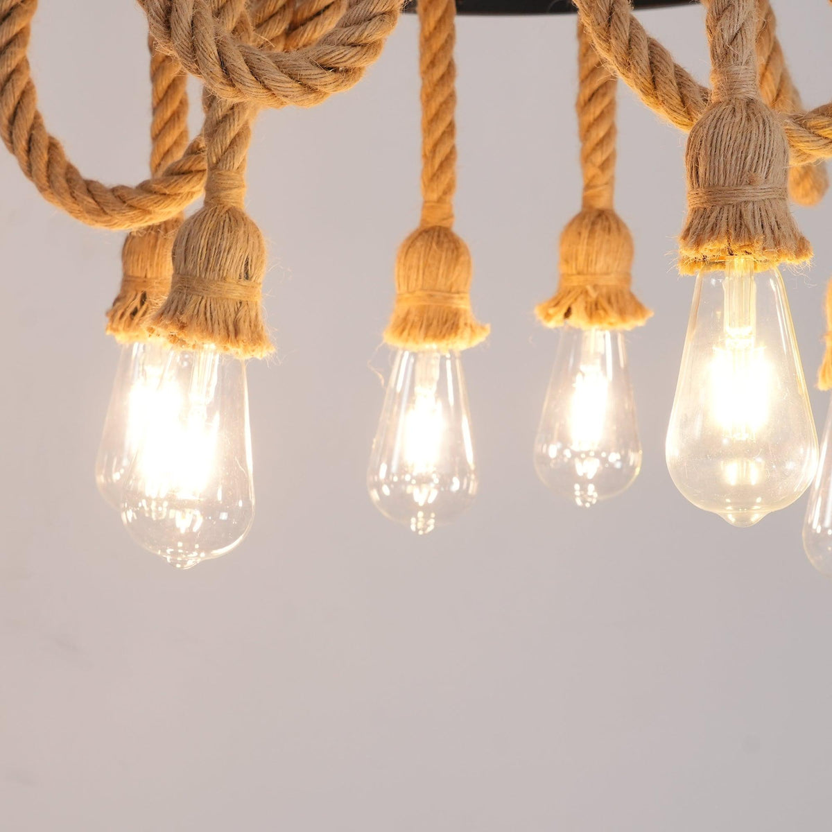Hemp Rope Industrial Chandelier Position 9