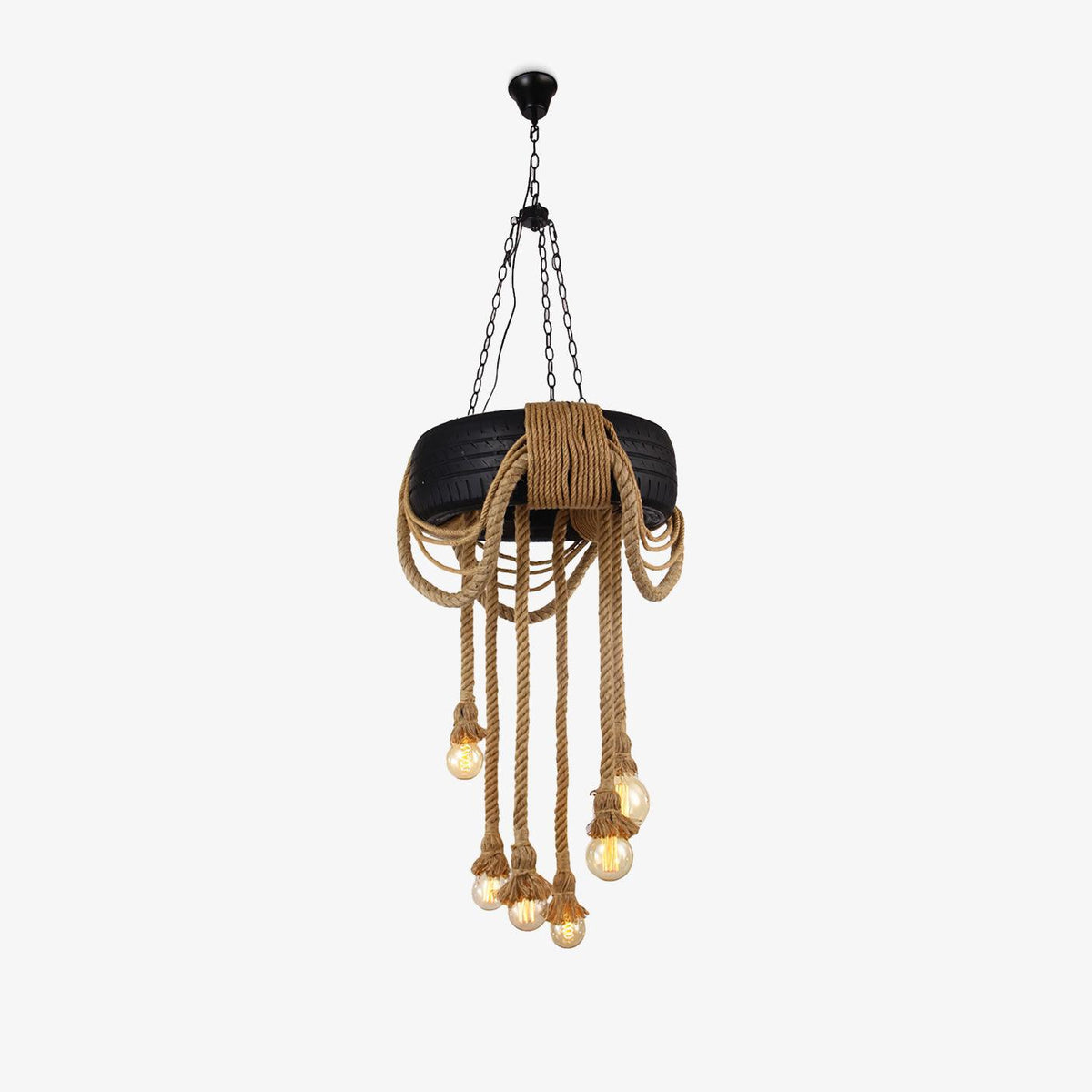 Hemp Rope Industrial Tire Chandelier Position 13