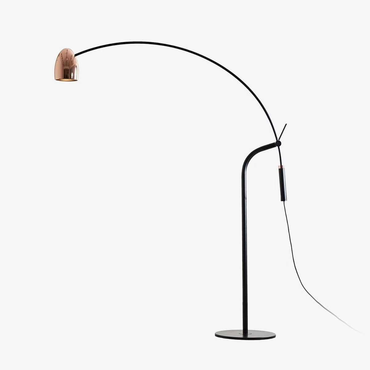 Hercules Adjustable Floor Lamp with Dimmable LED and Modern Design — front view