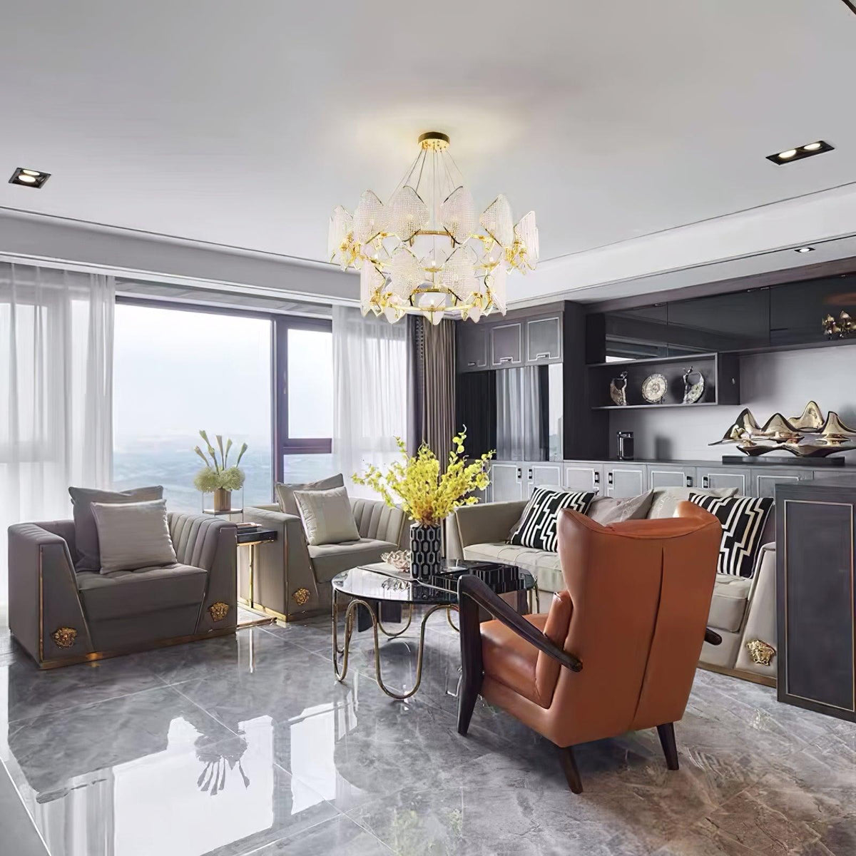 Chandelier with Crystal Accents