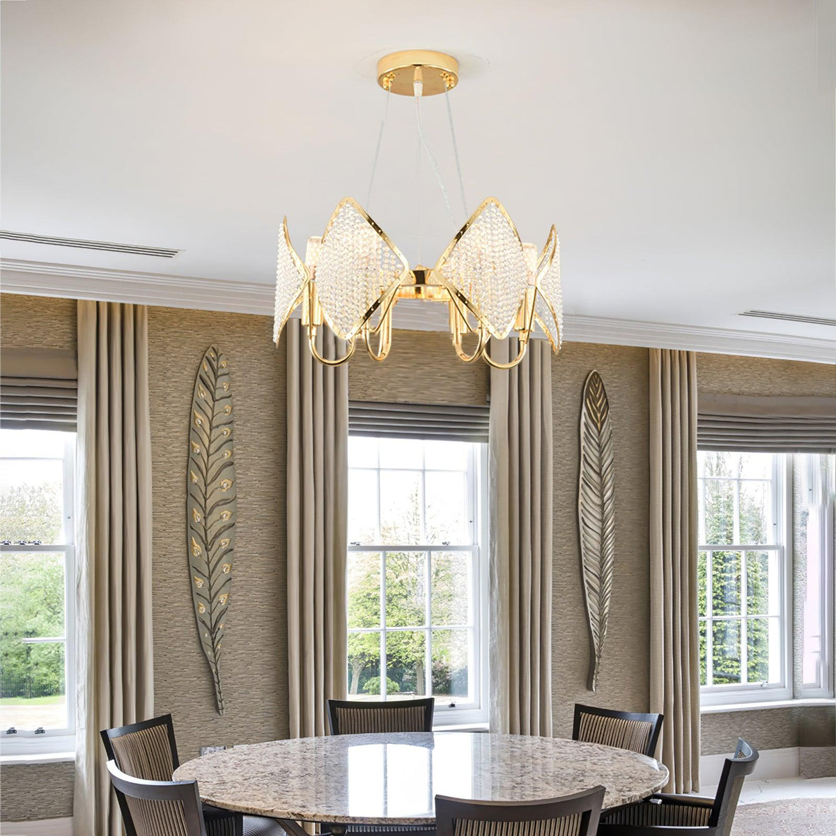 Chandelier with Crystal Accents