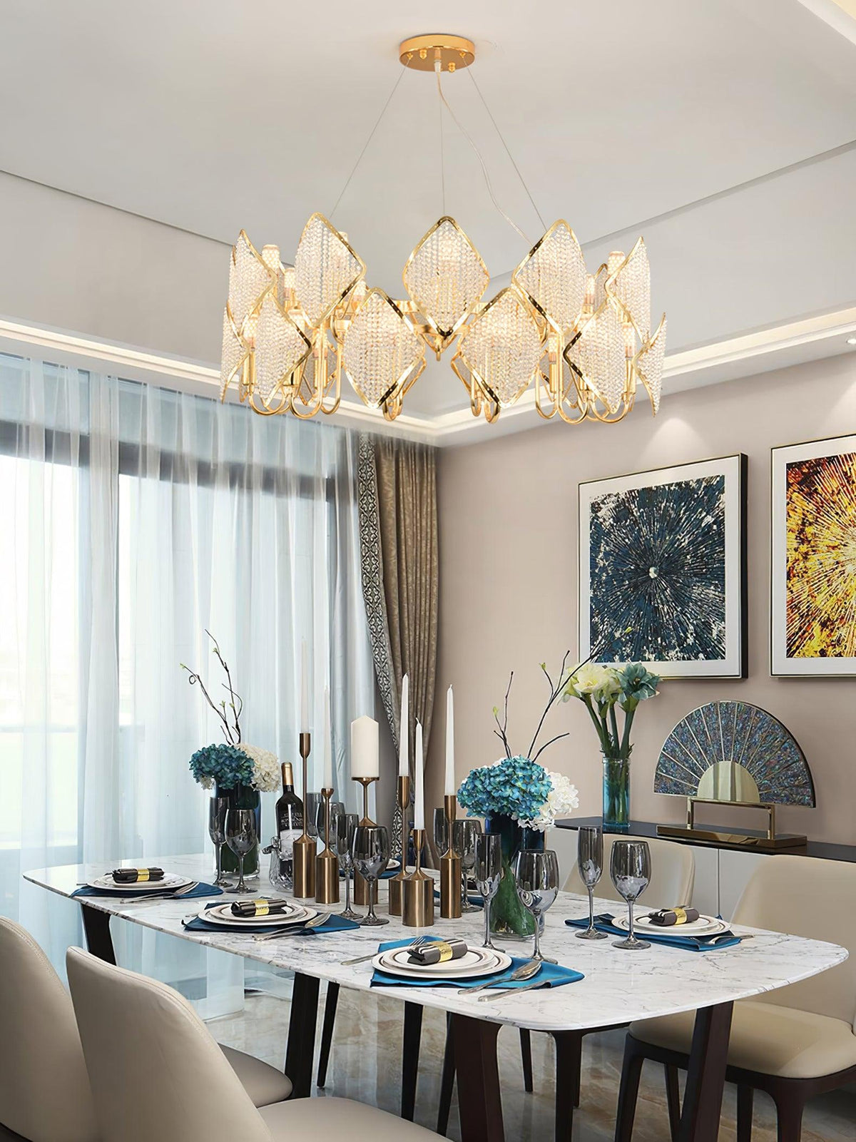 Chandelier with Crystal Accents