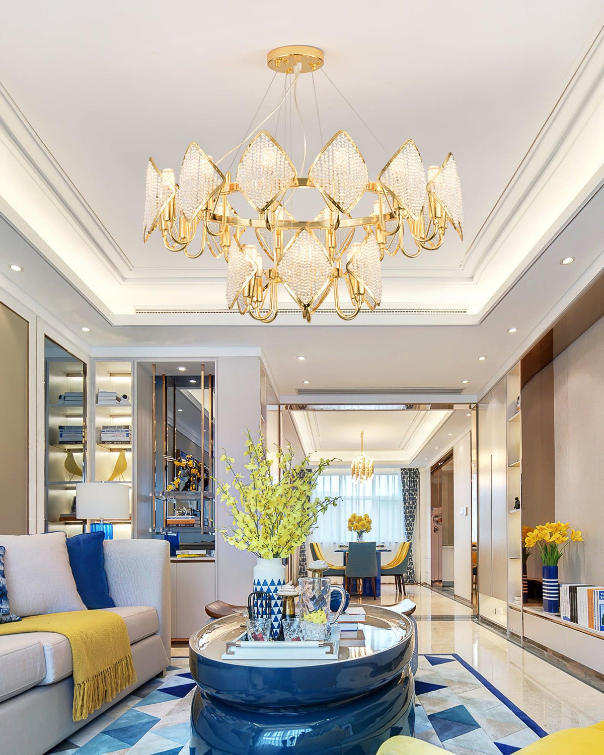 Chandelier with Crystal Accents