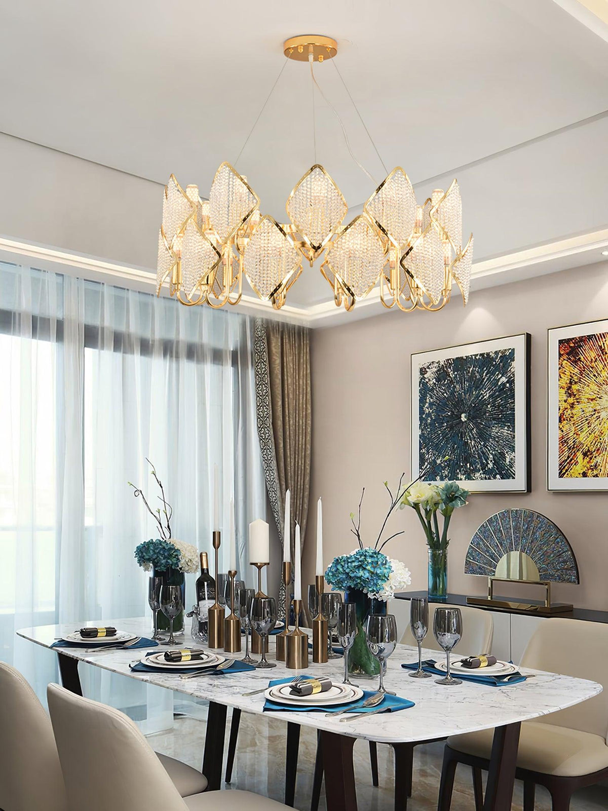 Chandelier with Crystal Accents