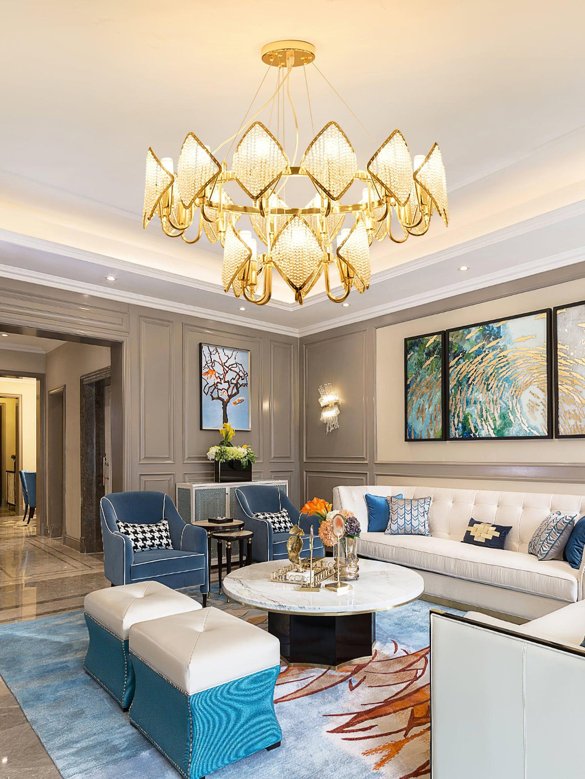 Chandelier with Crystal Accents