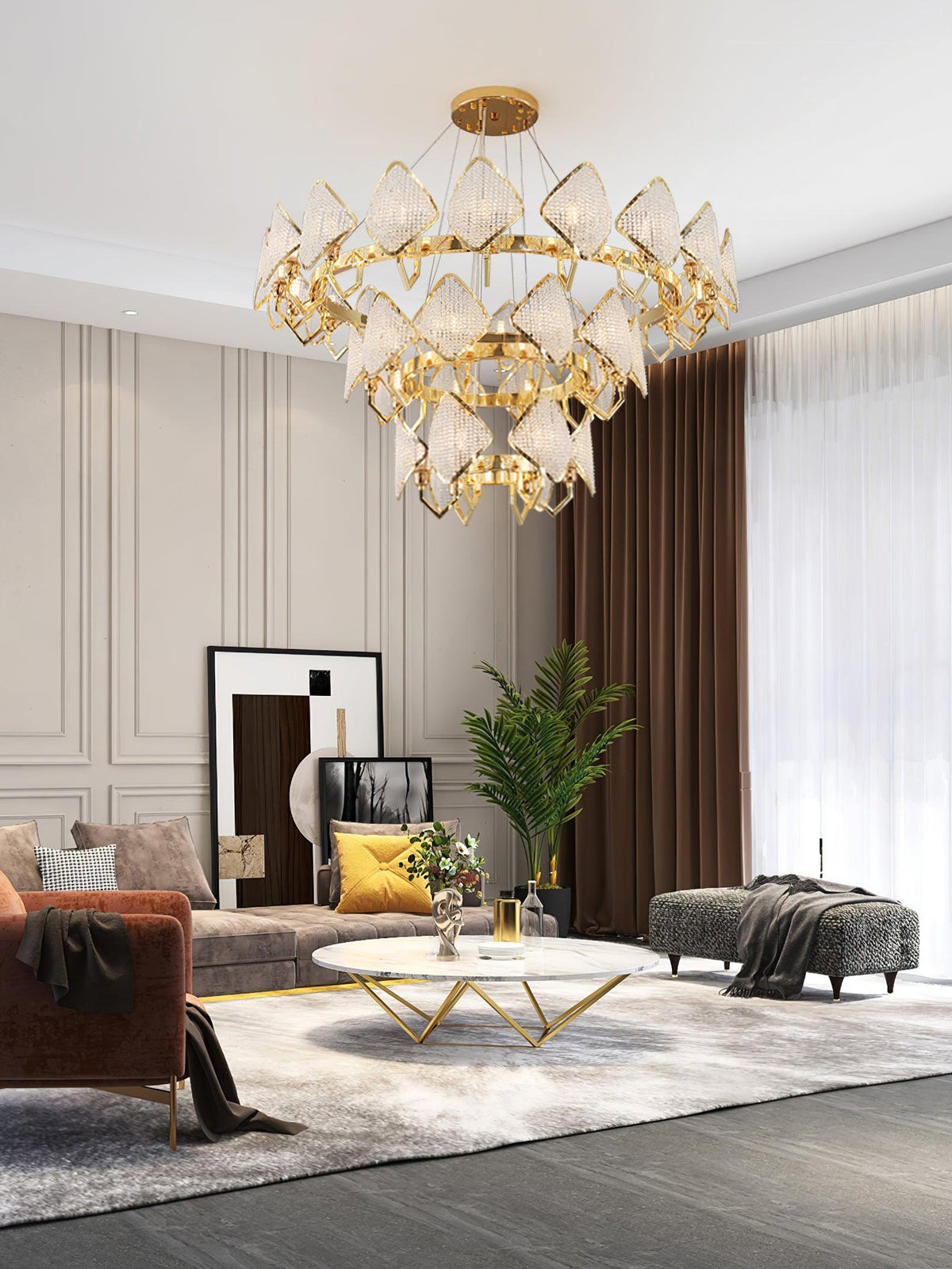 Chandelier with Crystal Accents