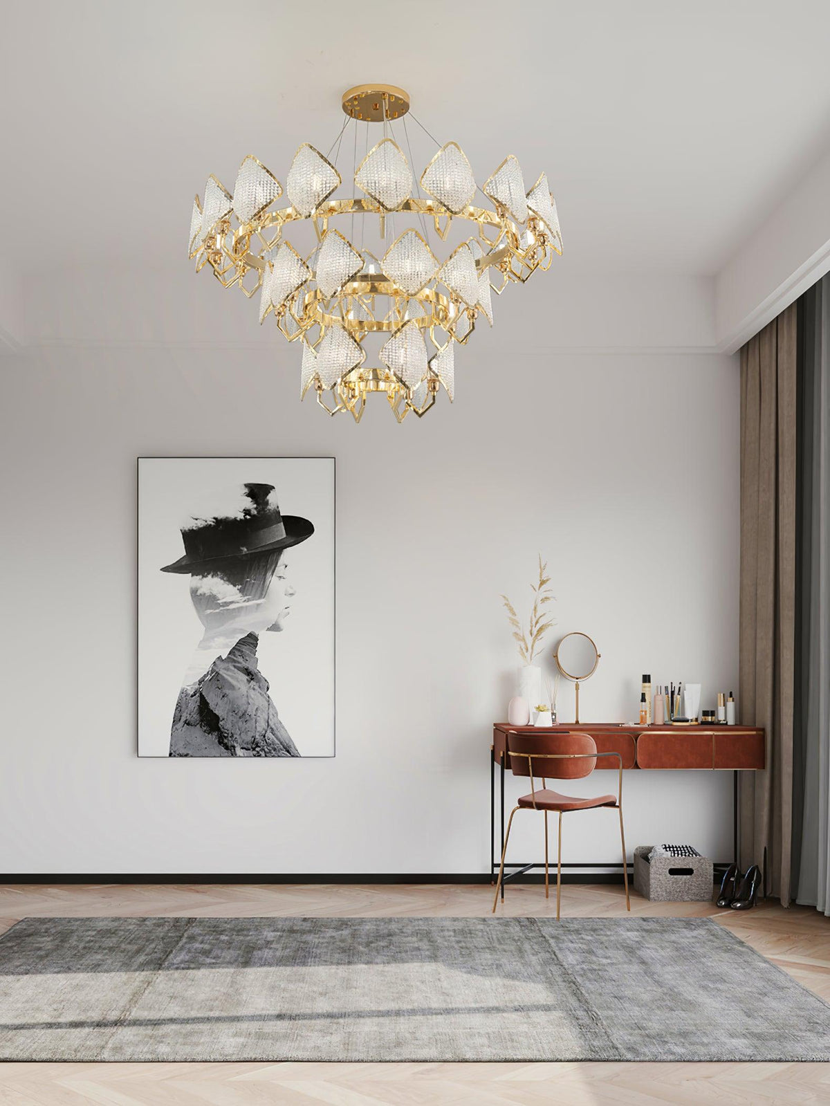 Chandelier with Crystal Accents