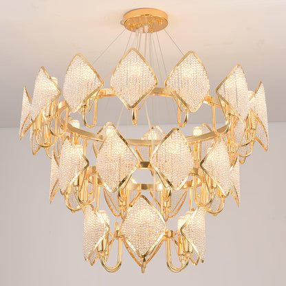 Chandelier with Crystal Accents — detail view