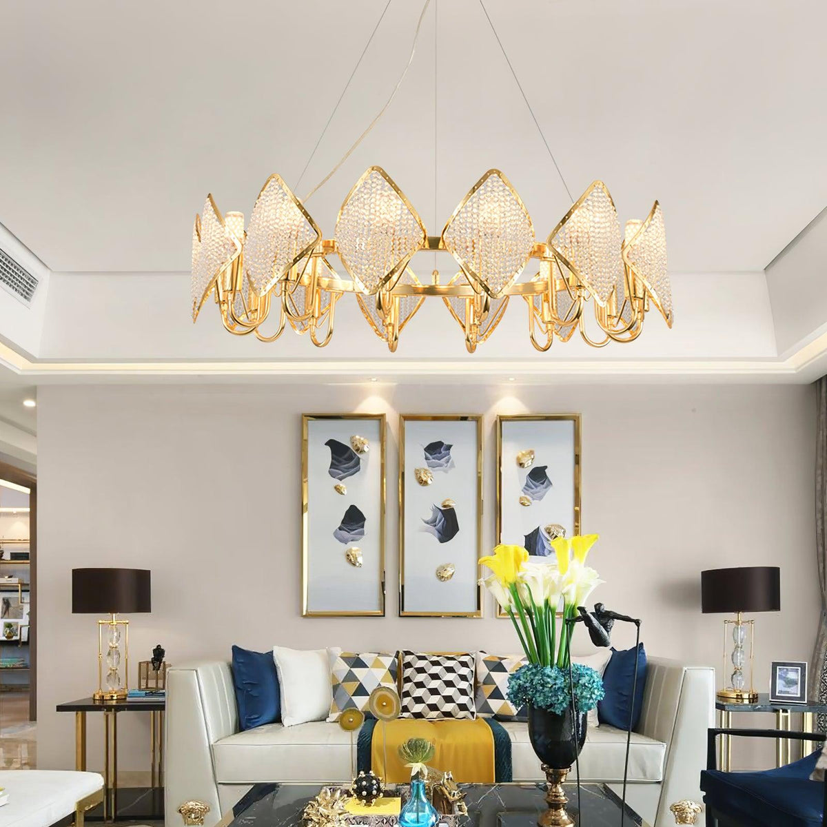 Chandelier with Crystal Accents