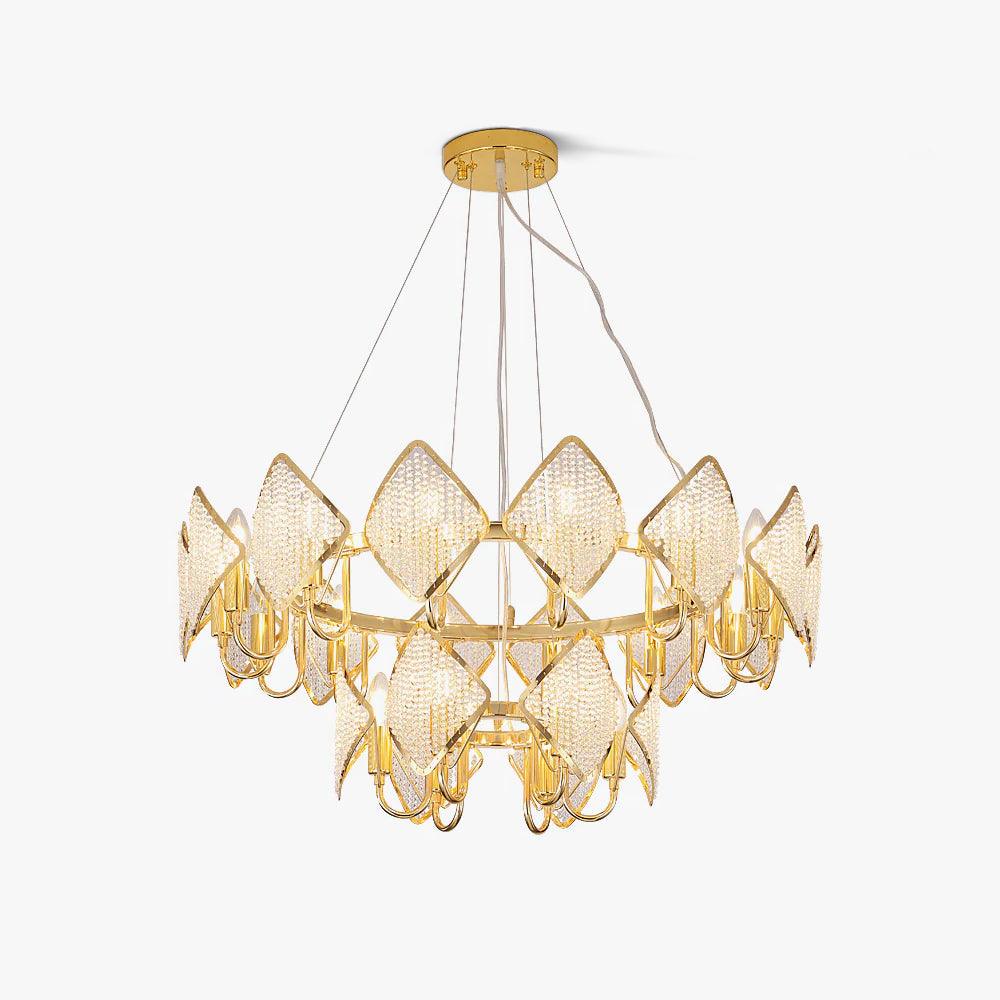 Chandelier with Crystal Accents — alternate angle