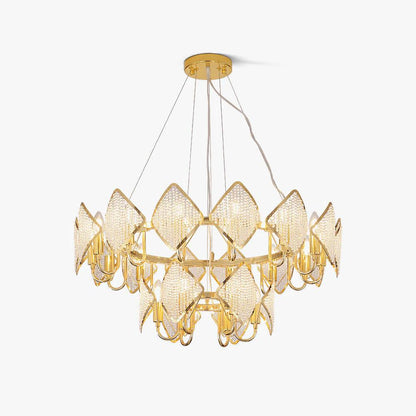 Chandelier with Crystal Accents — alternate angle